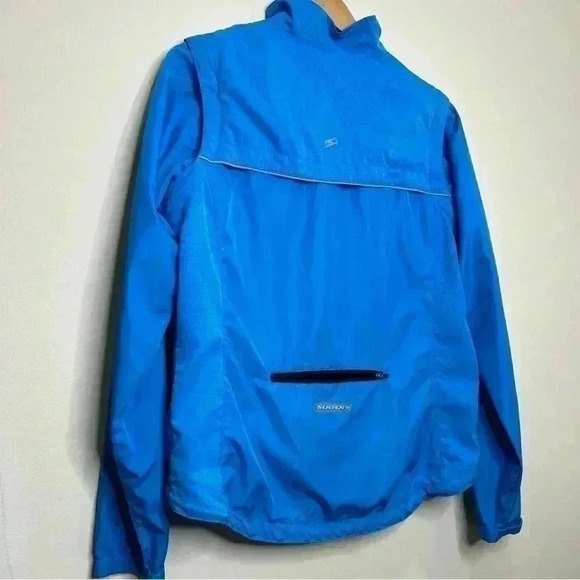 SUGOI Women’s Biking/Sports Jacket Windbreaker Bomber Fall Blue  M/L - Picture 3 of 12